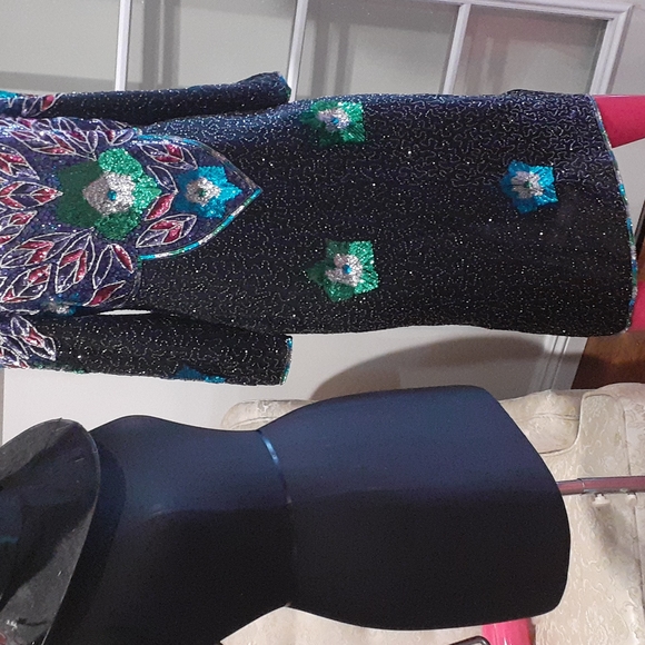 Vintage sequence Designer New Year Dress - Picture 4 of 6